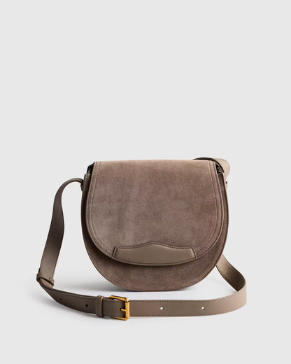 Italian Suede Saddle Bag - US 4505