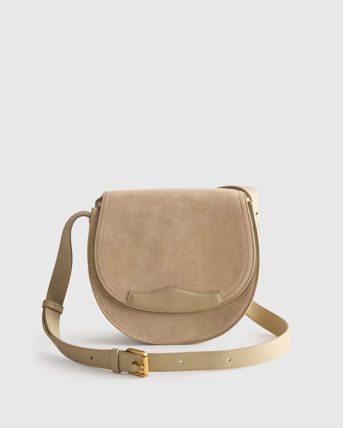Italian Suede Saddle Bag - US 9571