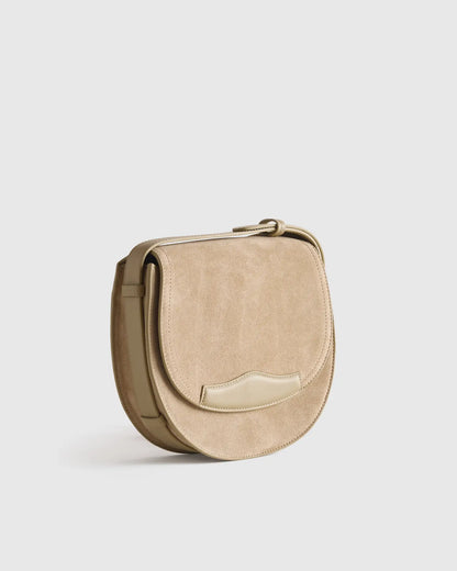 Italian Suede Saddle Bag - US 9571