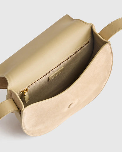 Italian Suede Saddle Bag - US 9571
