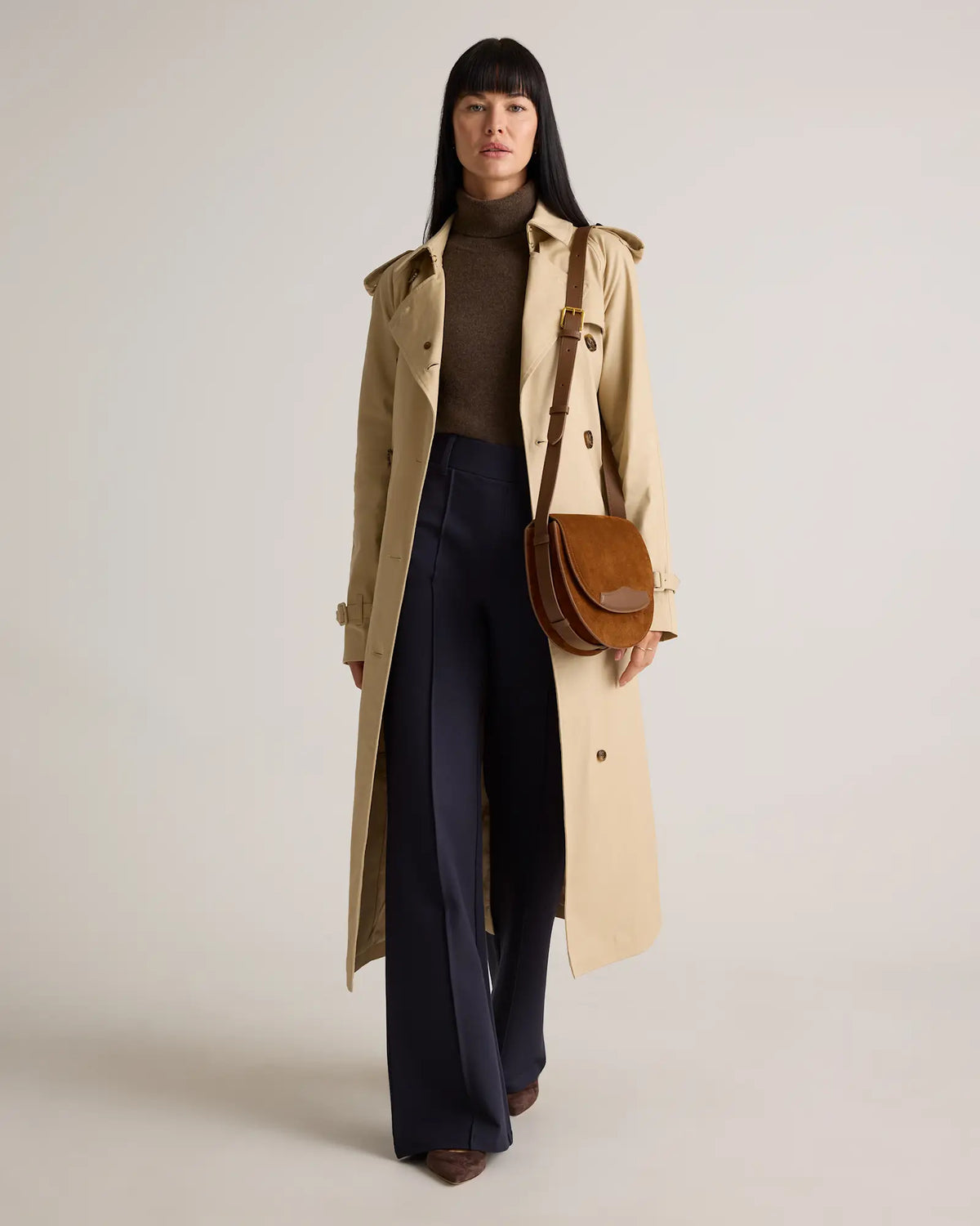 Italian Suede Saddle Bag - US 1207