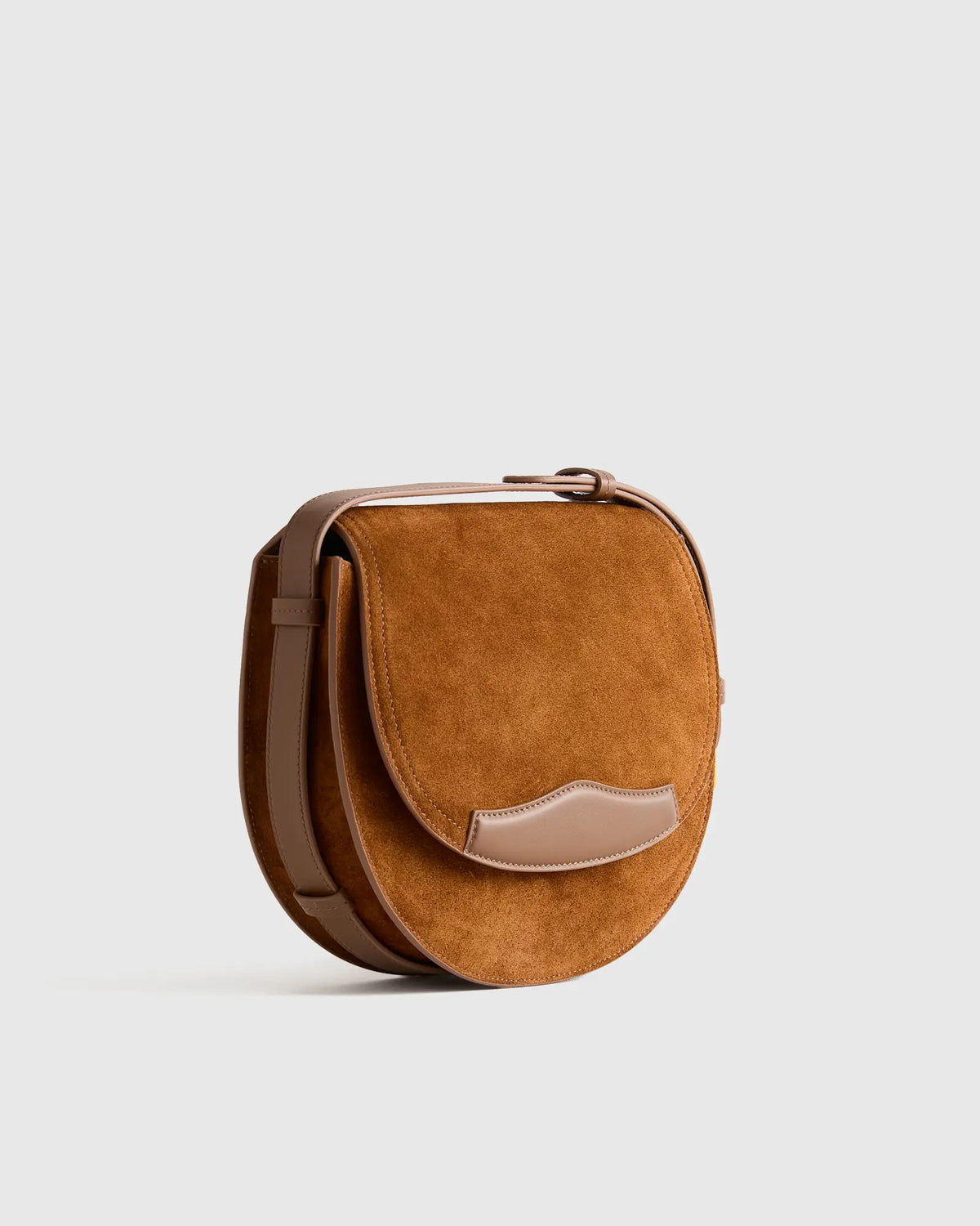Italian Suede Saddle Bag - US 1207