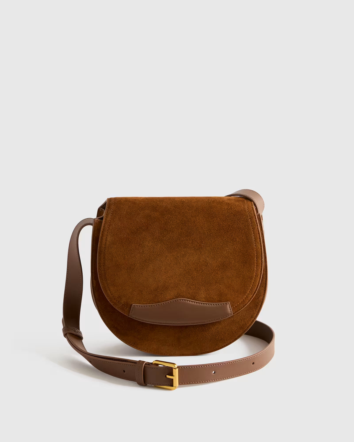 Italian Suede Saddle Bag - US 1207