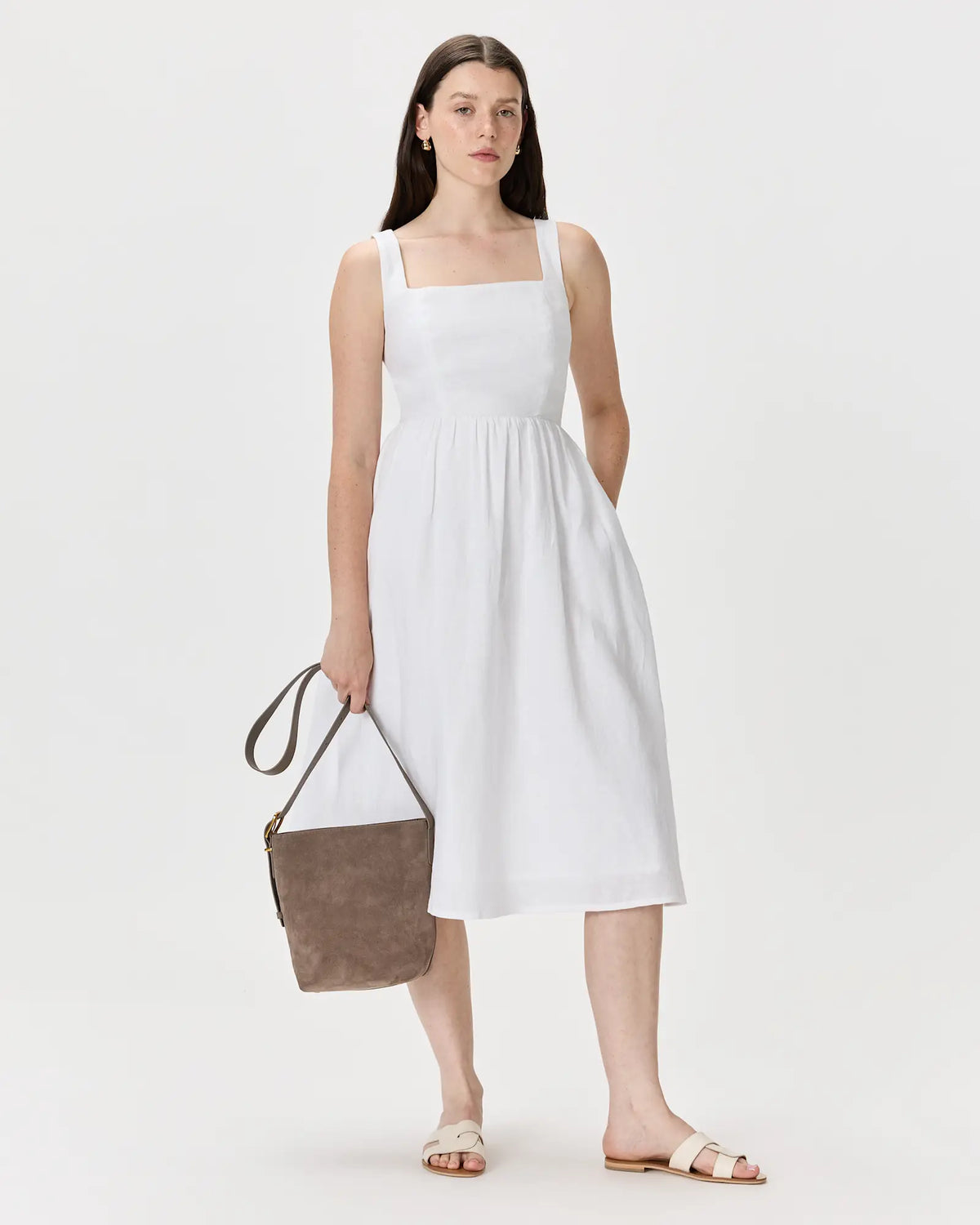 Italian Suede Bucket Crossbody - US 0630