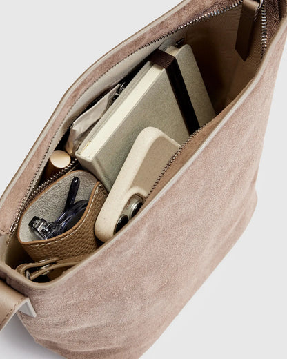 Italian Suede Bucket Crossbody - US 0630