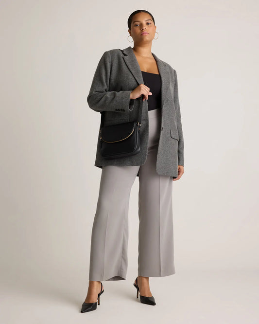 Italian Leather Foldover Crossbody - US 2044