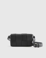 Italian Leather Handwoven Box Belt Bag - US 5134