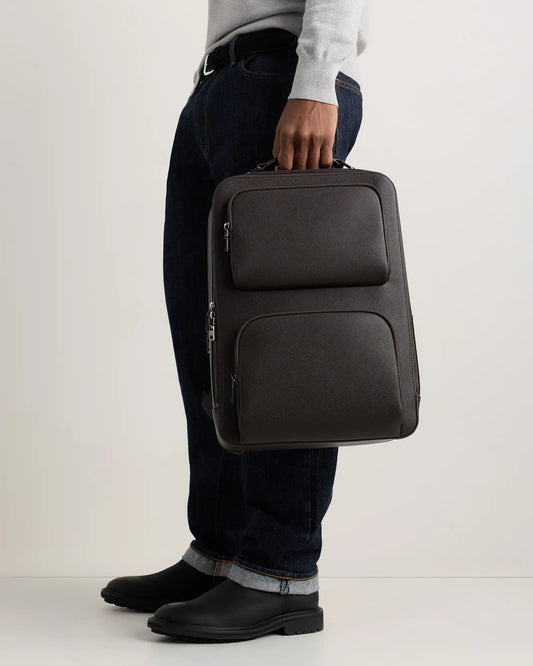 Italian Saffiano Laptop Backpack - US 6664
