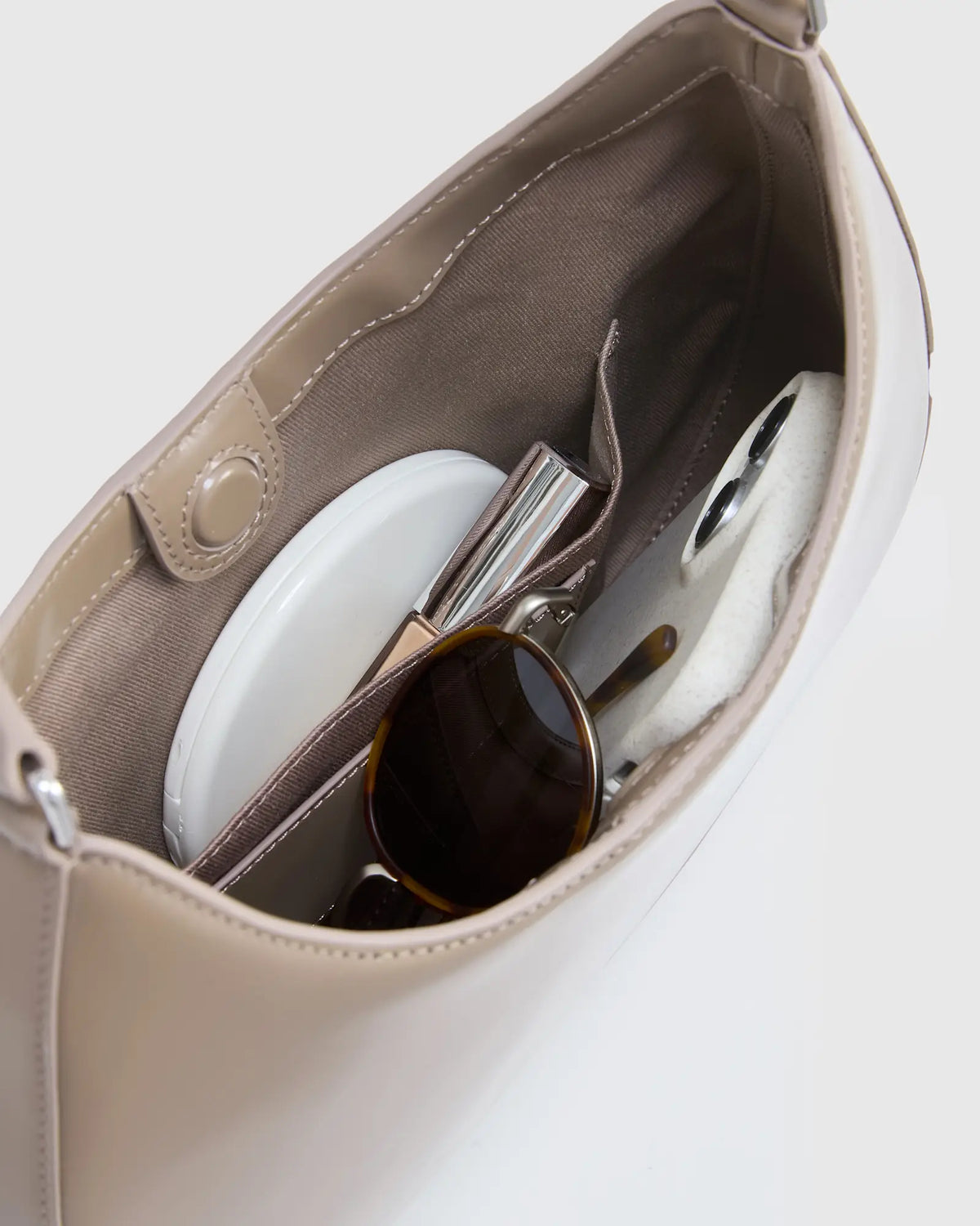 Italian Abrasivato Leather Shoulder Bag - US 2166