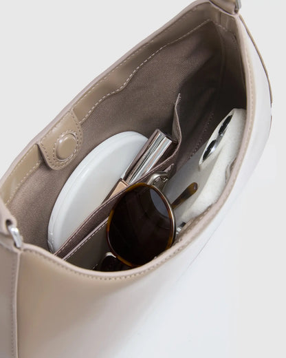 Italian Abrasivato Leather Shoulder Bag - US 2166