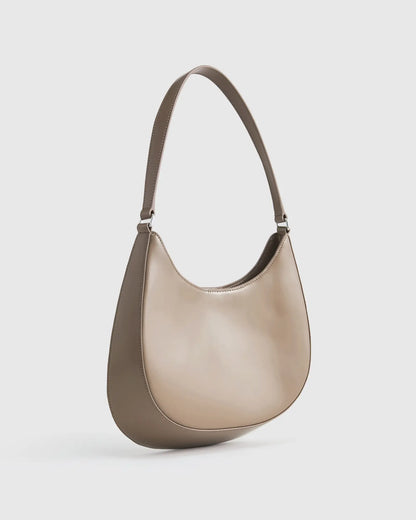 Italian Abrasivato Leather Shoulder Bag - US 2166