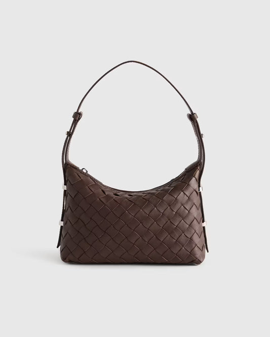 Italian Leather Handwoven Mini Bag - US 3639
