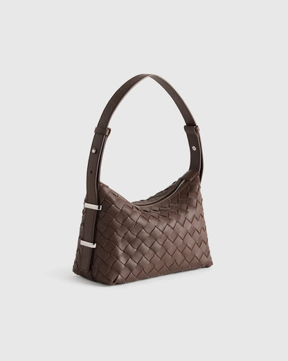 Italian Leather Handwoven Mini Bag - US 3639
