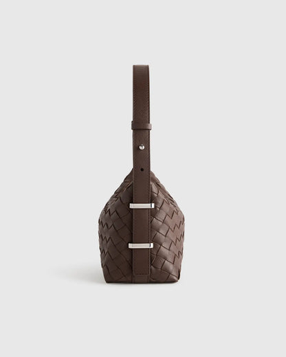 Italian Leather Handwoven Mini Bag - US 3639