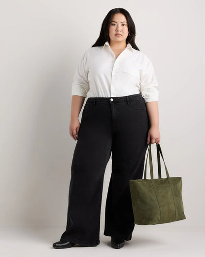 Italian Suede Everyday Tote - US 9089