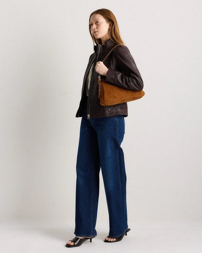 Sutton Suede Small Shoulder Bag - US 8914