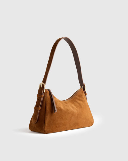 Sutton Suede Small Shoulder Bag - US 8914