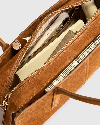 Bea Suede Shoulder Bag - US 9356