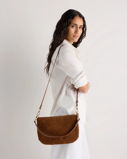 Sloane Suede Handwoven Mini Shoulder Bag - US 3255
