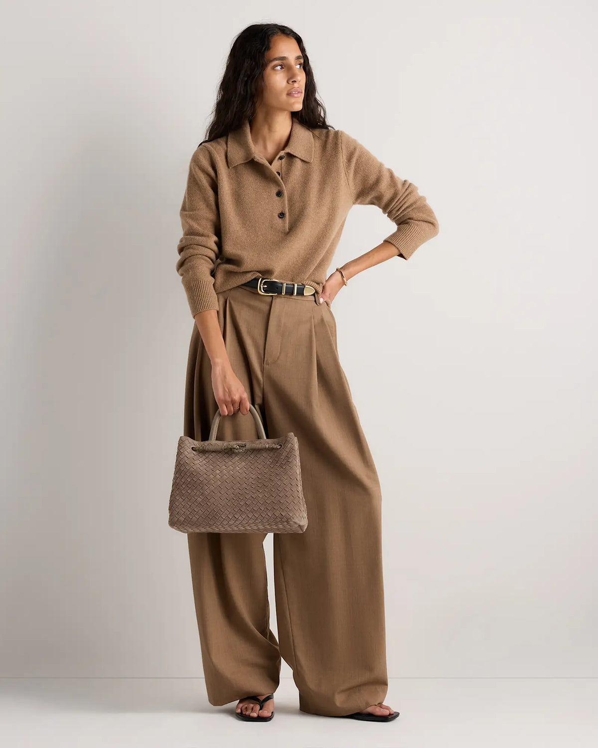 Romy Suede Handwoven Satchel - US 3238
