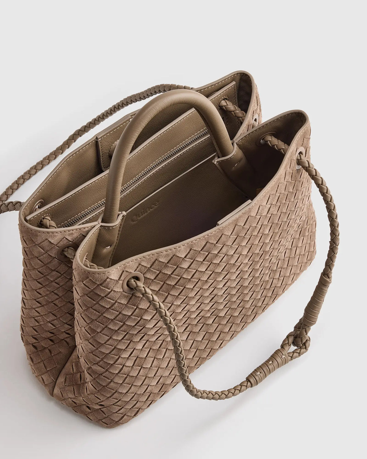 Romy Suede Handwoven Satchel - US 3238