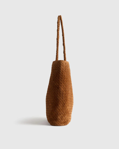 Siena Suede Handwoven Tote - US 1435