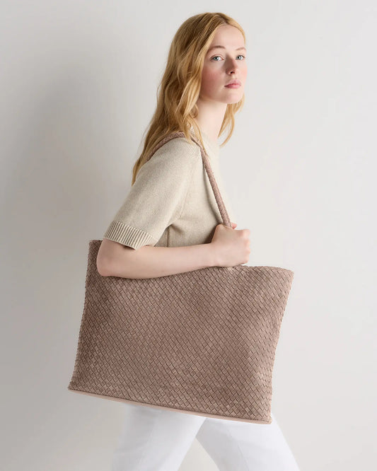 Siena Suede Handwoven Tote - US 5644