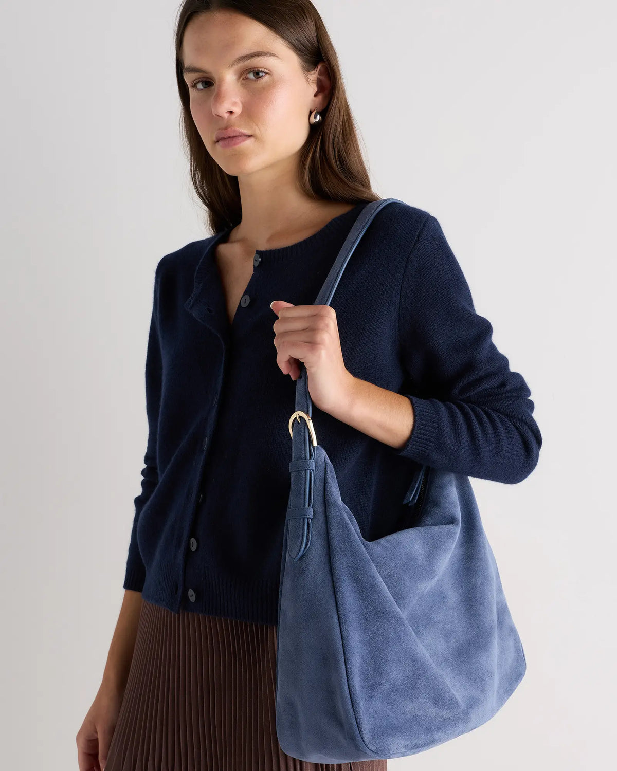 Sutton Suede Shoulder Bag - US 5391