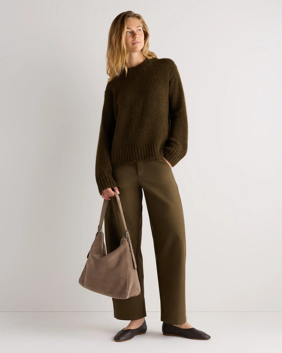 Sutton Suede Shoulder Bag - US 0591