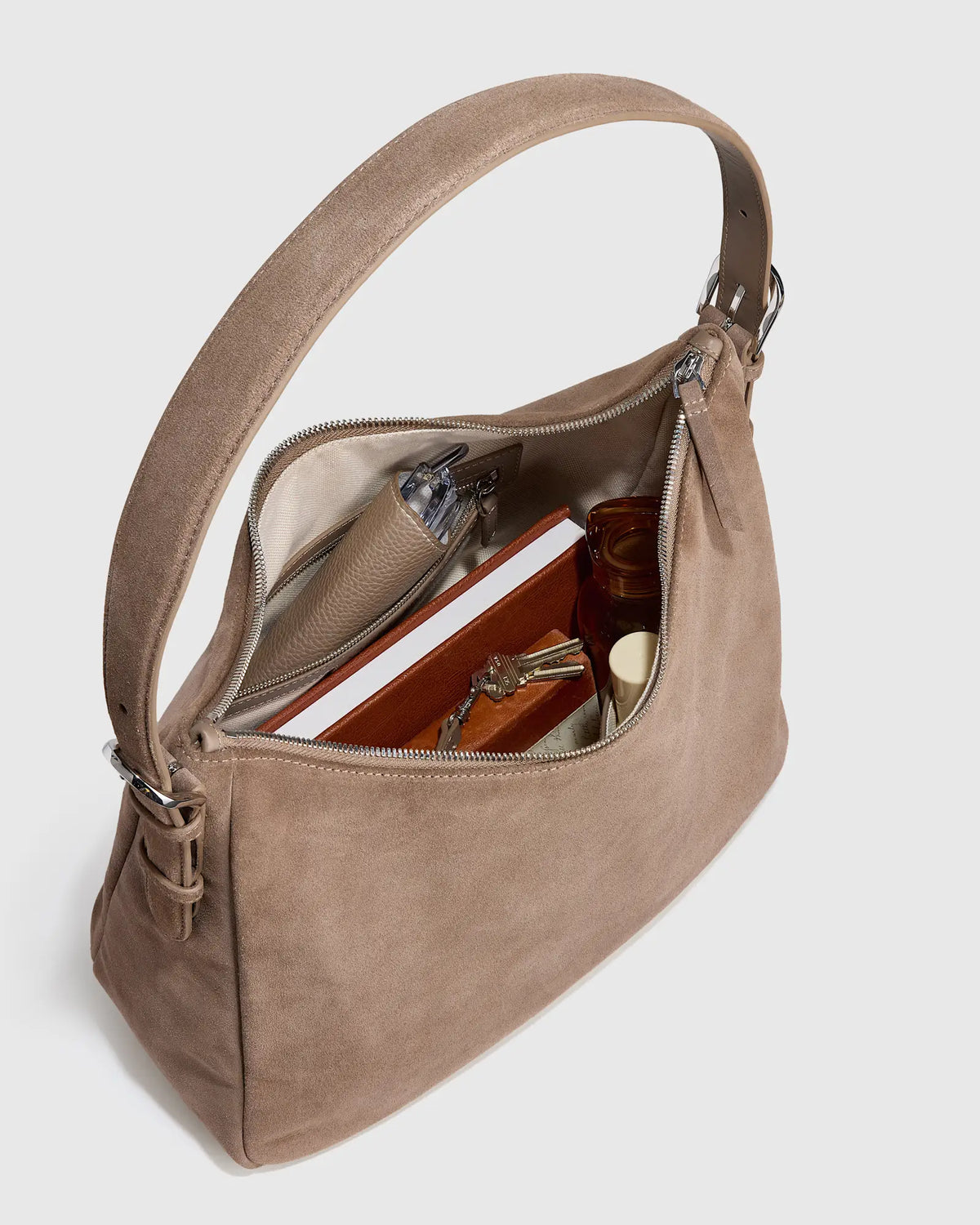 Sutton Suede Shoulder Bag - US 0591