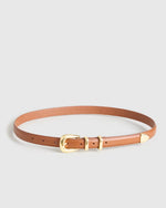 Lola European Leather Western Skinny Belt - US 2657