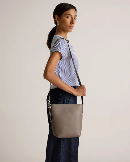 Italian Leather Bucket Crossbody - US 7504