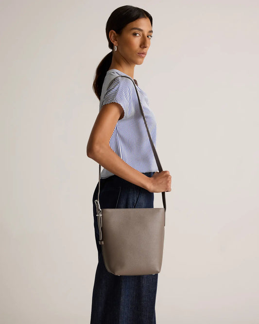 Italian Leather Bucket Crossbody - US 7504