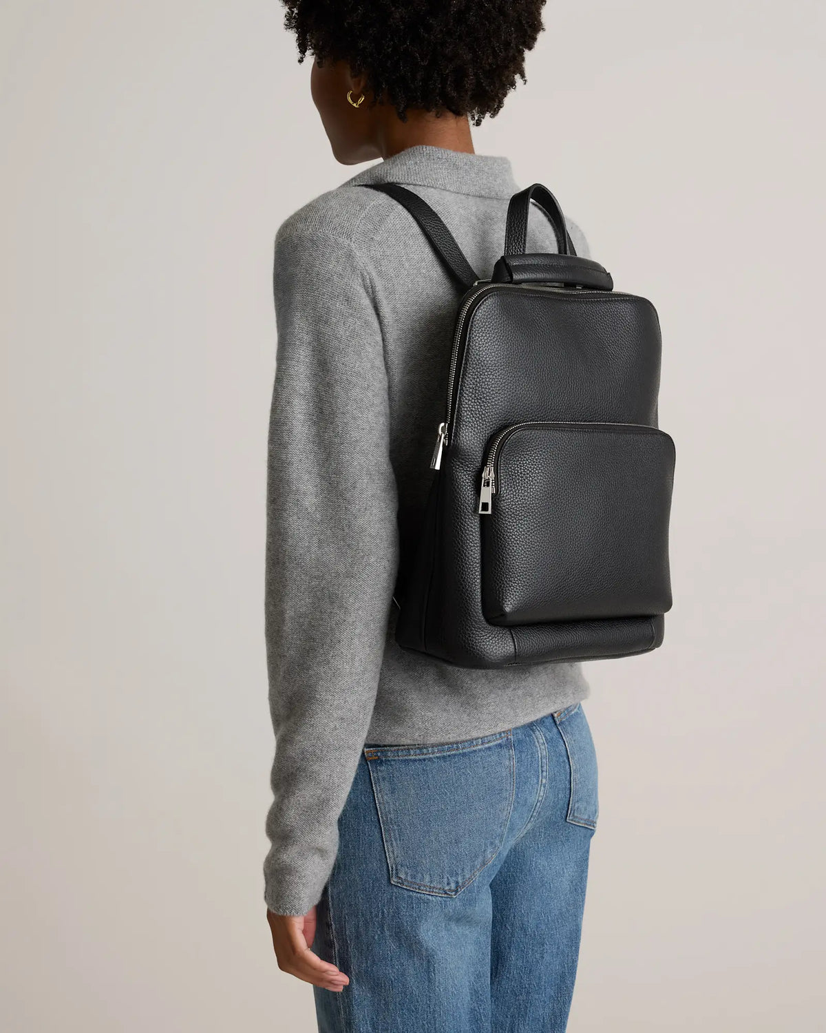 Italian Leather Convertible Backpack - US 0731