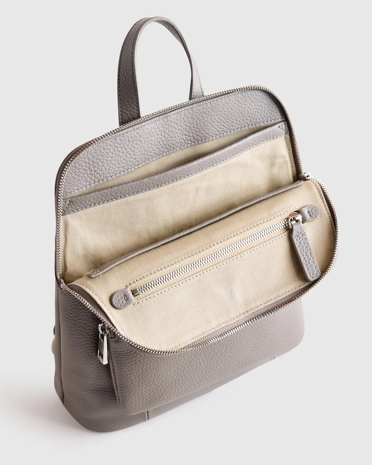 Italian Leather Mini Convertible Backpack - US 7421
