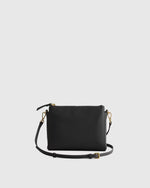 Italian Leather Triple Compartment Crossbody - US 0314