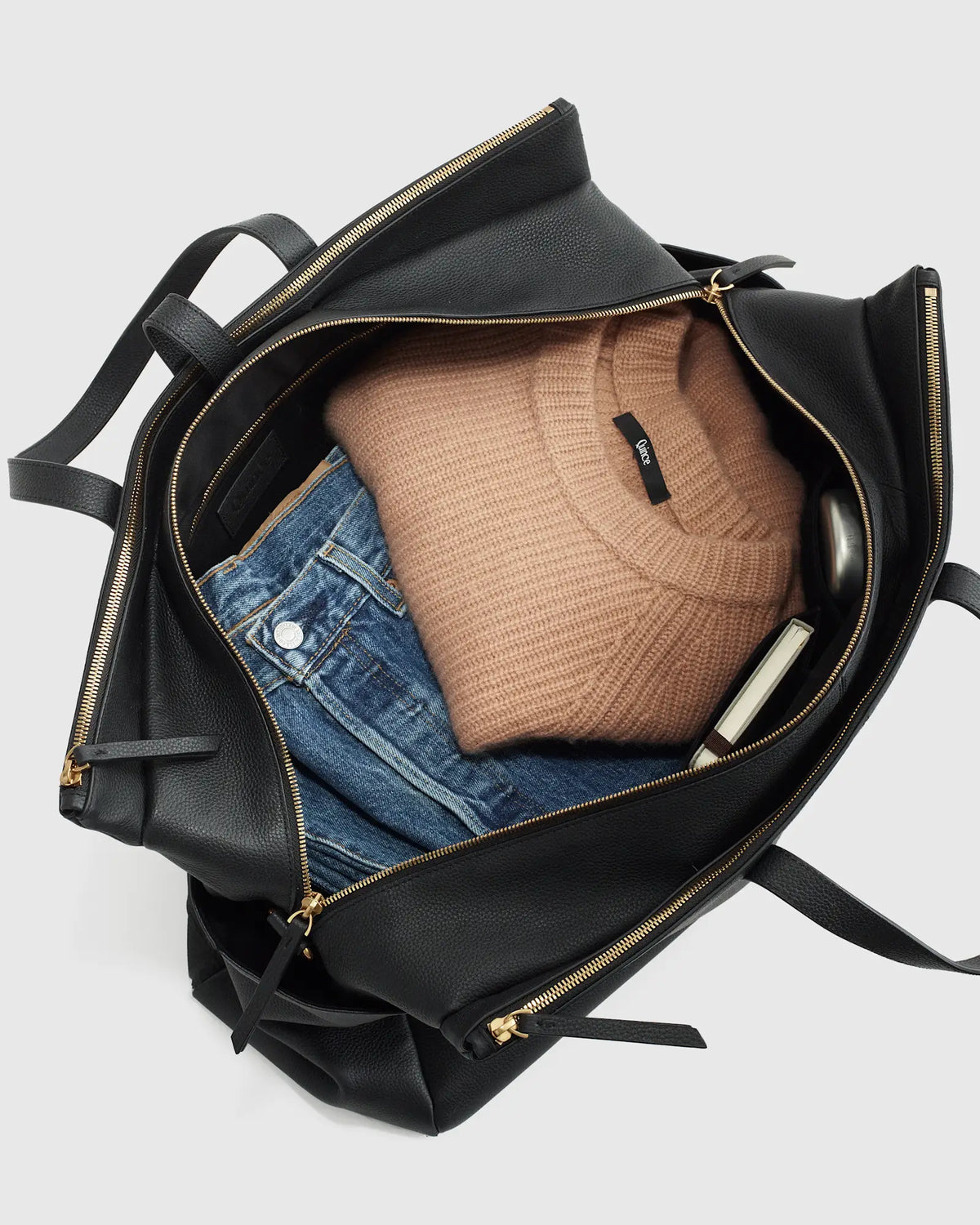 Italian Leather Triple Compartment Weekender - US 2046