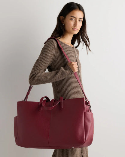 Italian Leather Triple Compartment Weekender - US 5949