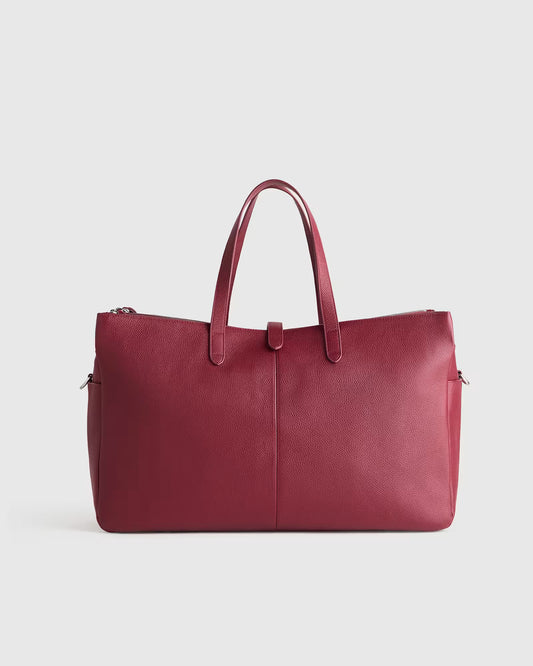 Italian Leather Triple Compartment Weekender - US 5949