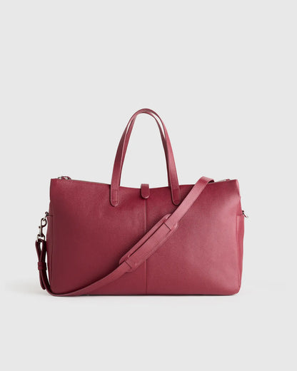 Italian Leather Triple Compartment Weekender - US 5949