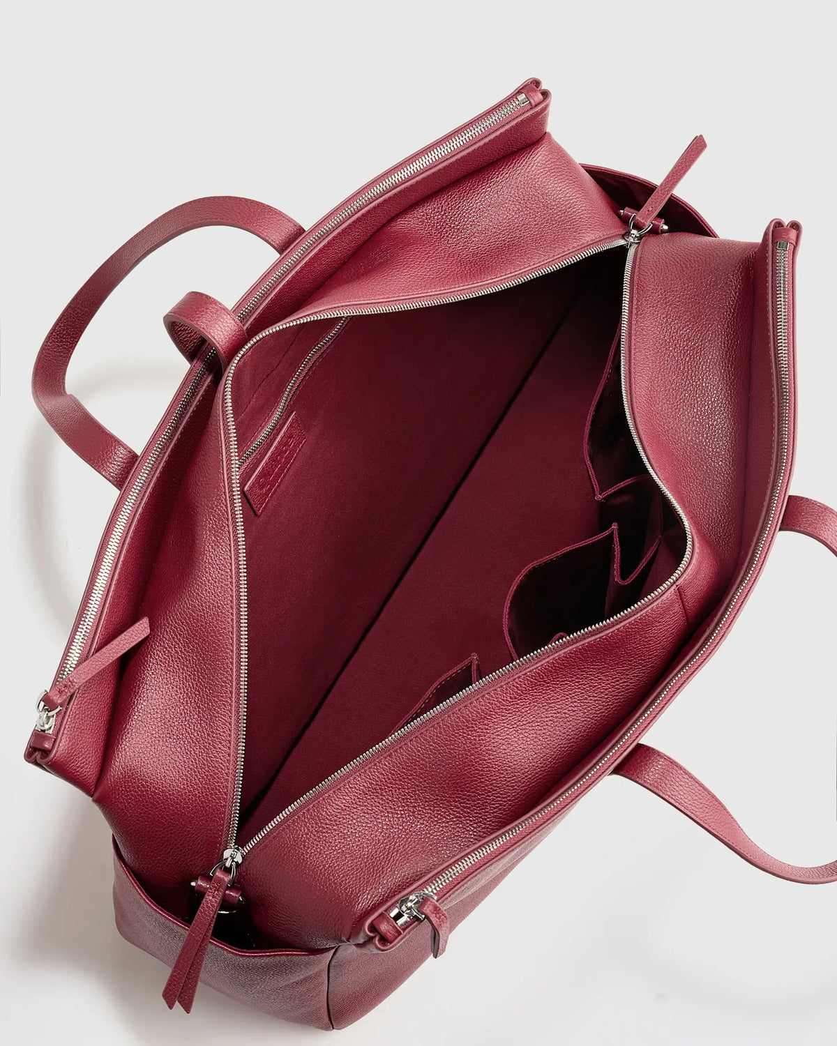 Italian Leather Triple Compartment Weekender - US 4204