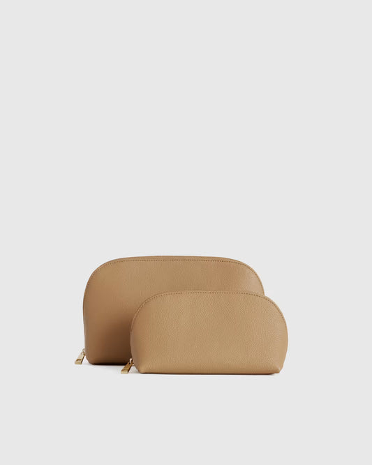 Italian Leather Pouch Travel Set - US 9212