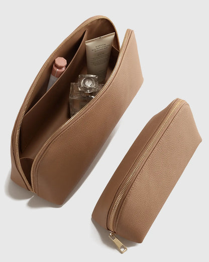 Italian Leather Pouch Travel Set - US 9212