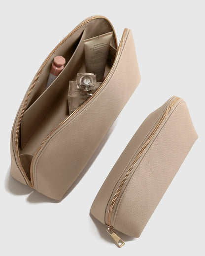 Italian Leather Pouch Travel Set - US 0868