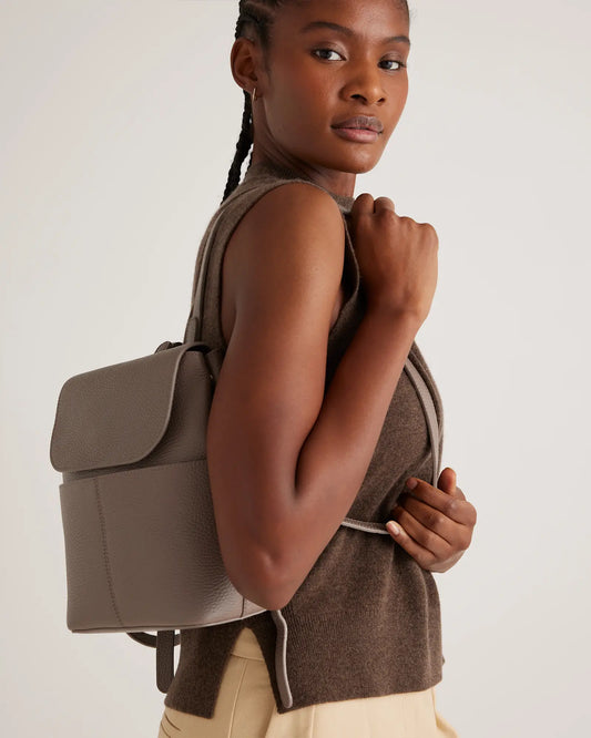 Italian Leather Small Backpack - US 5302