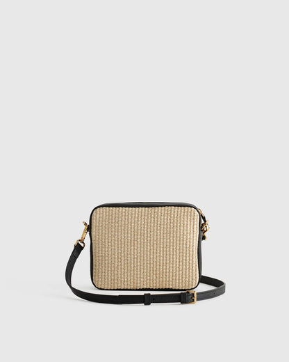 Gemma Raffia & Leather Crossbody - US 7185