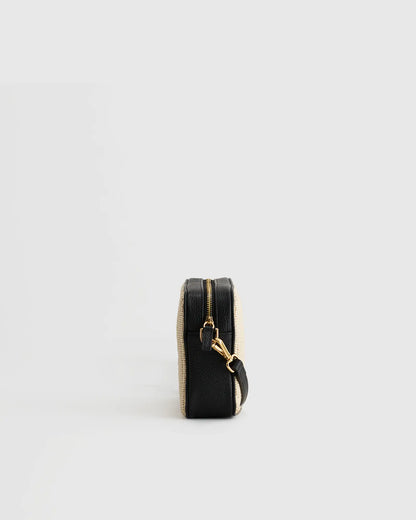 Gemma Raffia & Leather Crossbody - US 7185