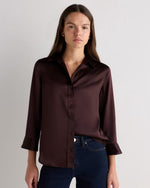100% Washable Silk Three-Quarter Sleeve Shirt - US 0041
