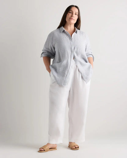 100% European Linen Long Sleeve Shirt - US 7006