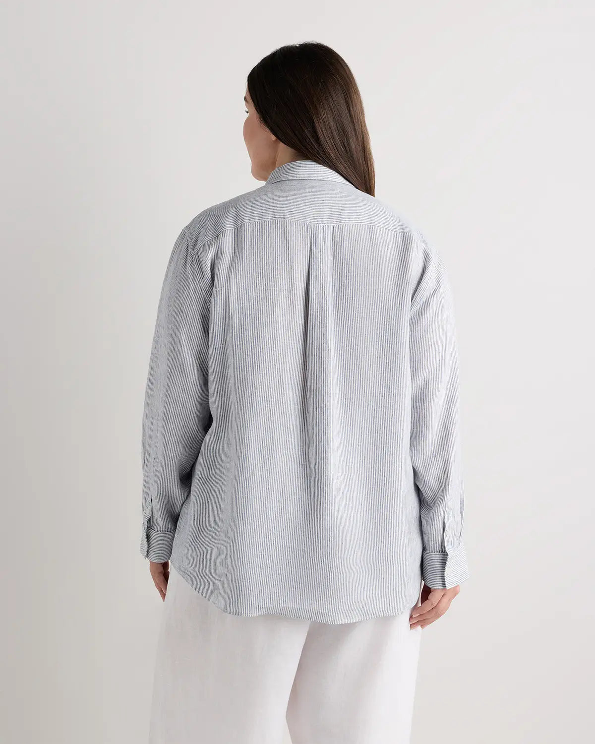100% European Linen Long Sleeve Shirt - US 7006